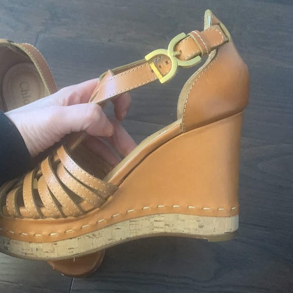 100% authentic Chloe wedges 37.5 fits like a 37 - Picture 10 of 10